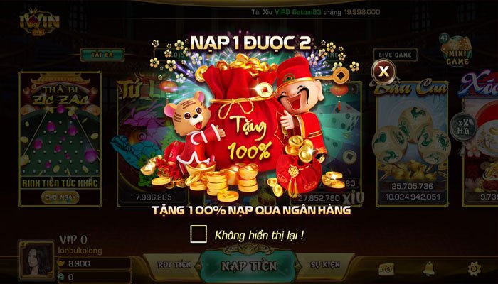 Ngập tràn khuyến mãi khủng khi đến với cồng game bài Iwin